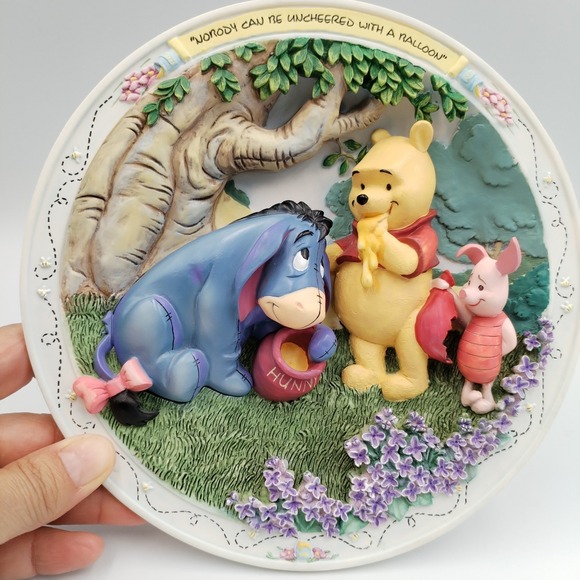 The Bradford Exchange Other - Winnie the Pooh Bradford Exchange 3D Plate Nobody Can Be Uncheered With A Balloo
